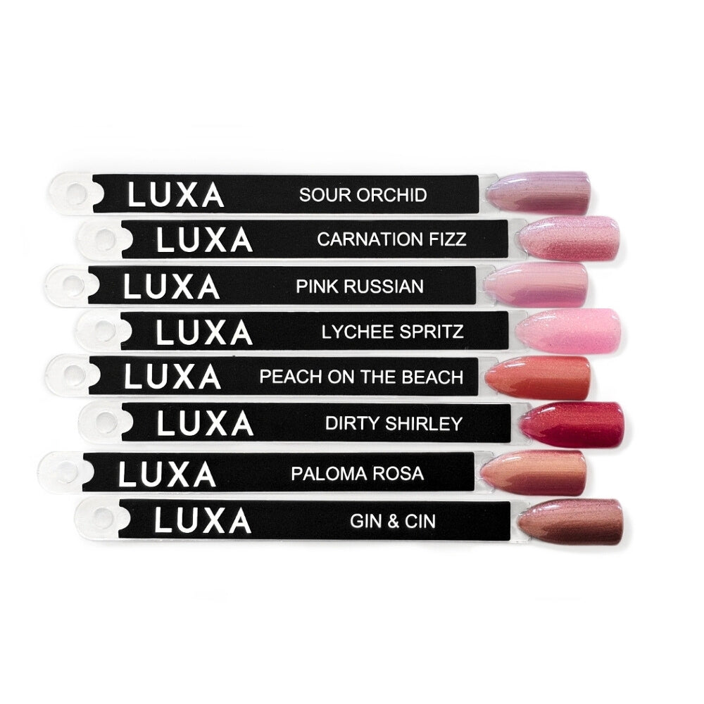 Luxa Blush Hour Collection - 8pcs with Free Painted Swatch Sticks