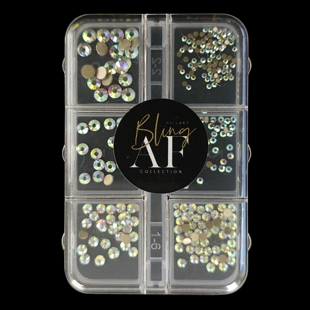 High Quality Crystals - Crystal AB Mixed Sizes