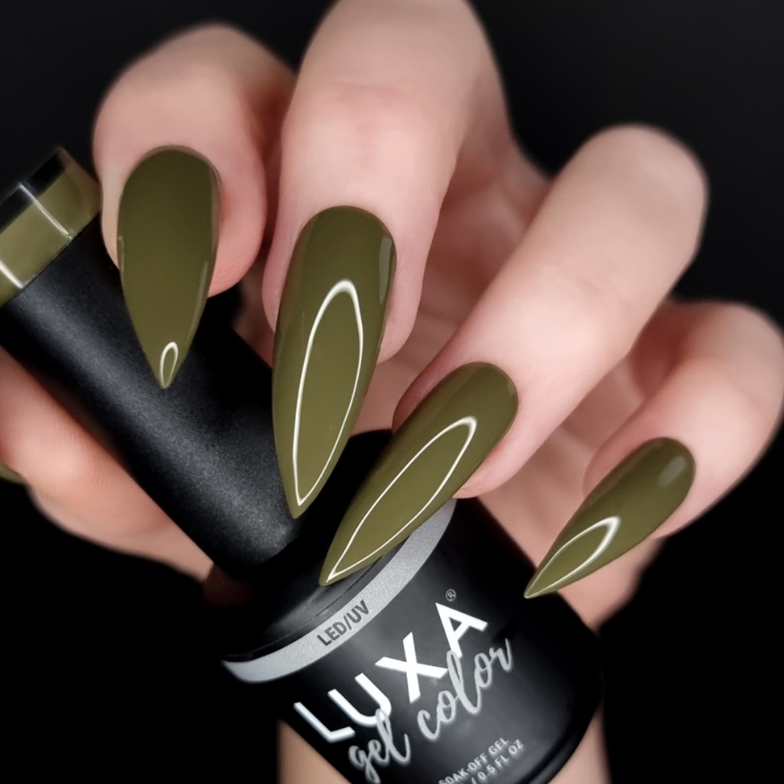 Luxapolish Olive Juice Collection - 6pcs with Free Painted Swatch Sticks