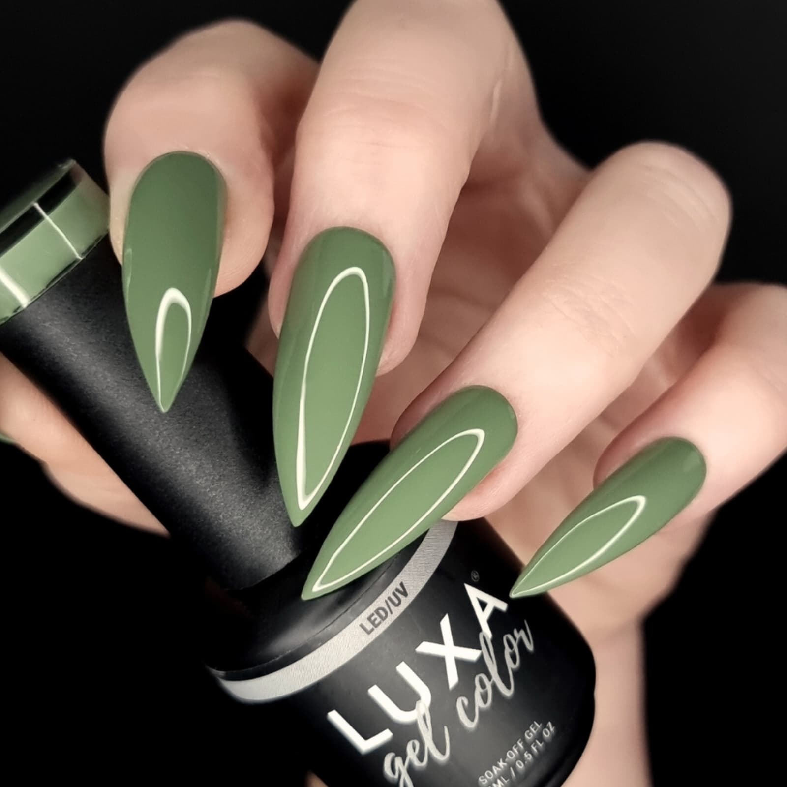 Luxapolish Olive Juice Collection - 6pcs with Free Painted Swatch Sticks
