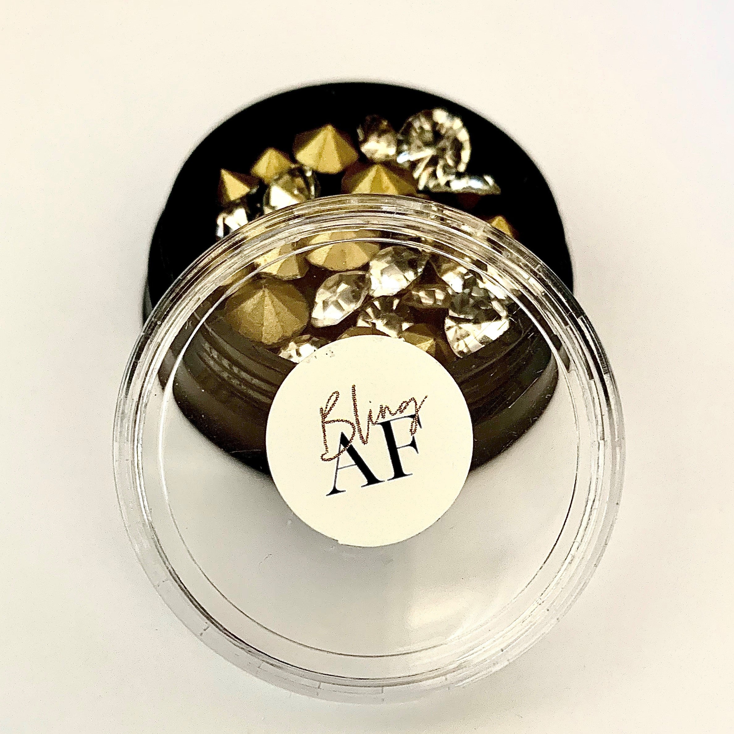 Chaton Point Back Crystals -Crystal Clear