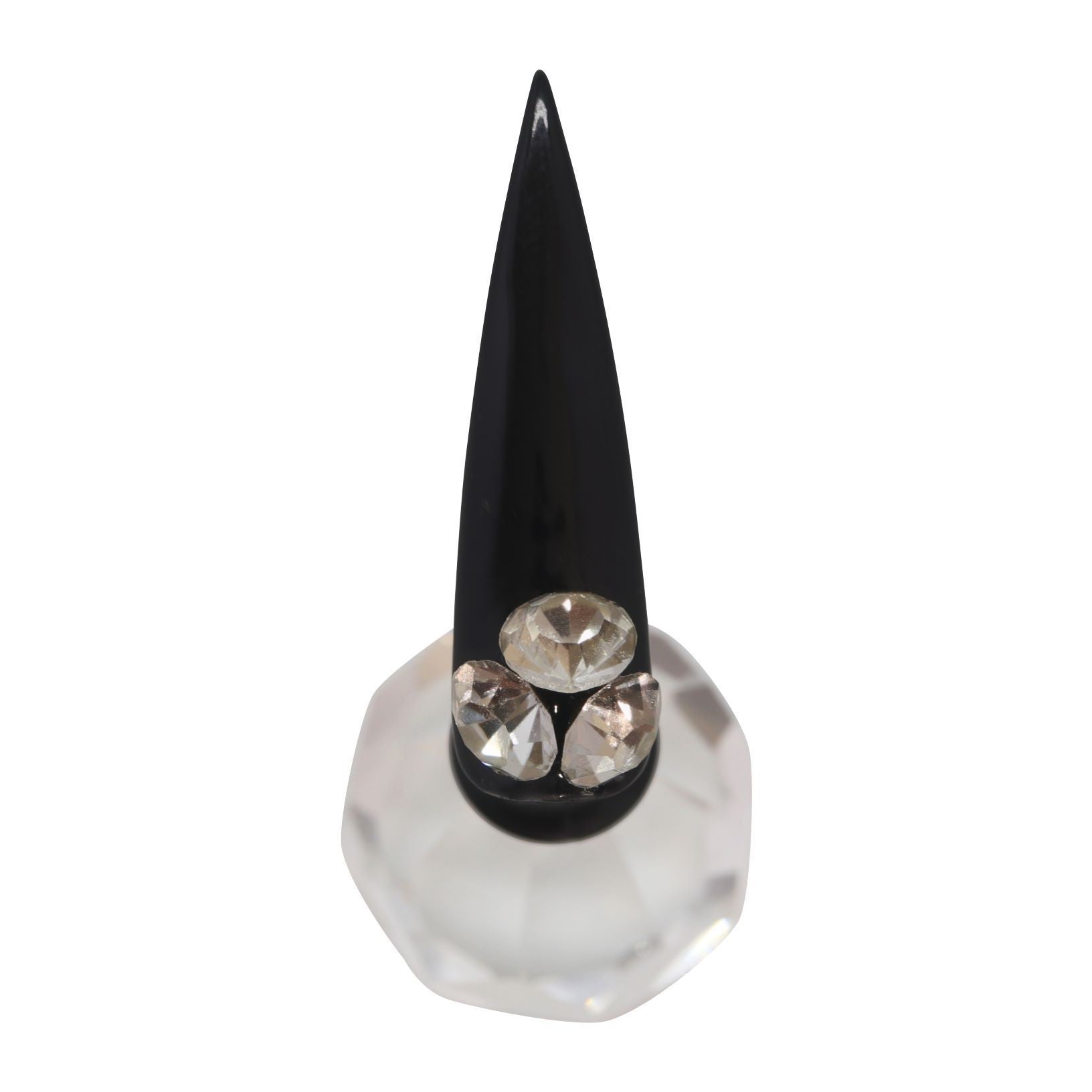 Chaton Point Back Crystals -Crystal Clear