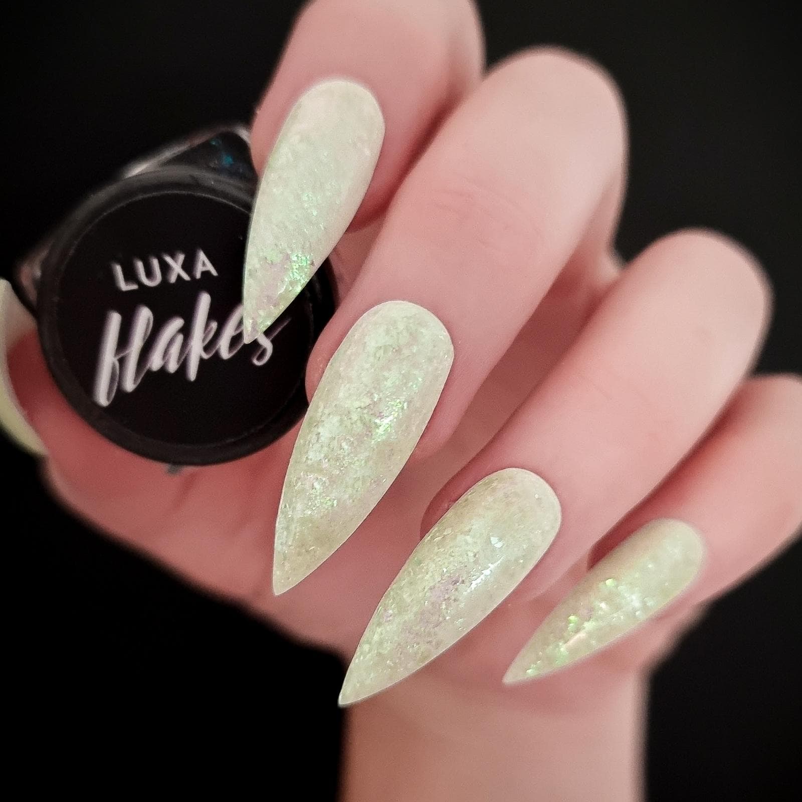 Luxapolish Pastel Flakes - Moon Flower