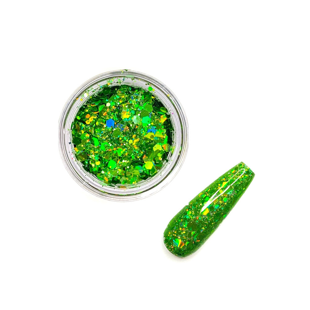 Luxapolish Rainbow Land Glitz - Patty O'Green