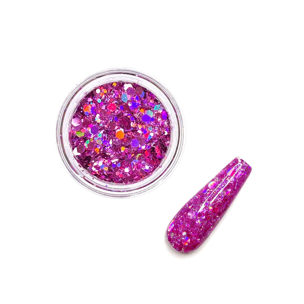 Luxapolish Rainbow Land Glitz - Shy-Violet