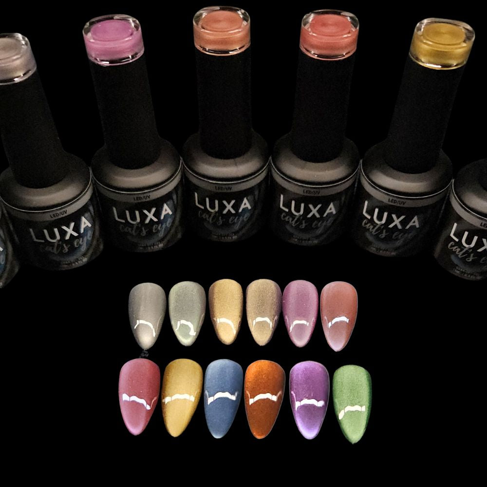 Luxa Cat's Eye Volume IV - 12pcs with free painted swatch sticks