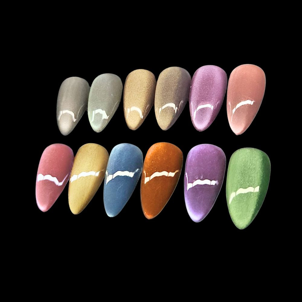 Luxa Cat's Eye Volume IV - 12pcs with free painted swatch sticks