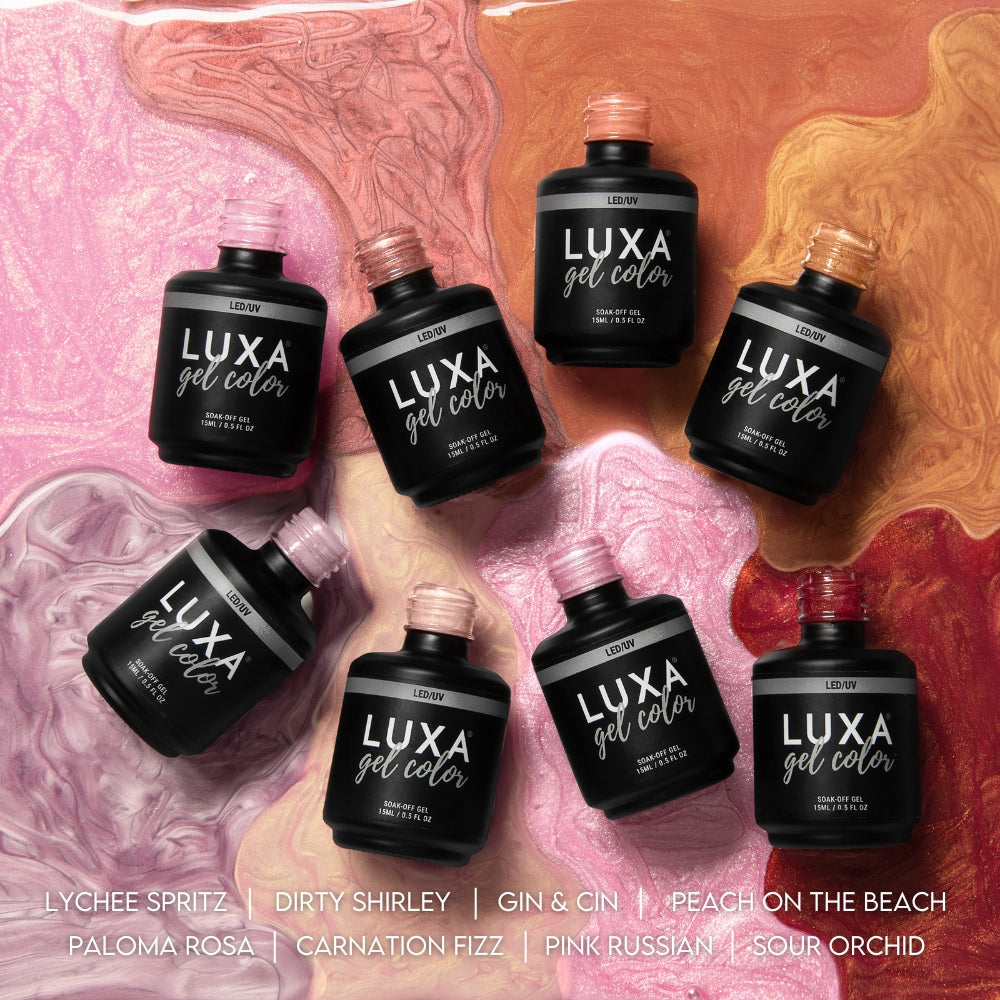 Luxa Blush Hour Collection - 8pcs with Free Painted Swatch Sticks