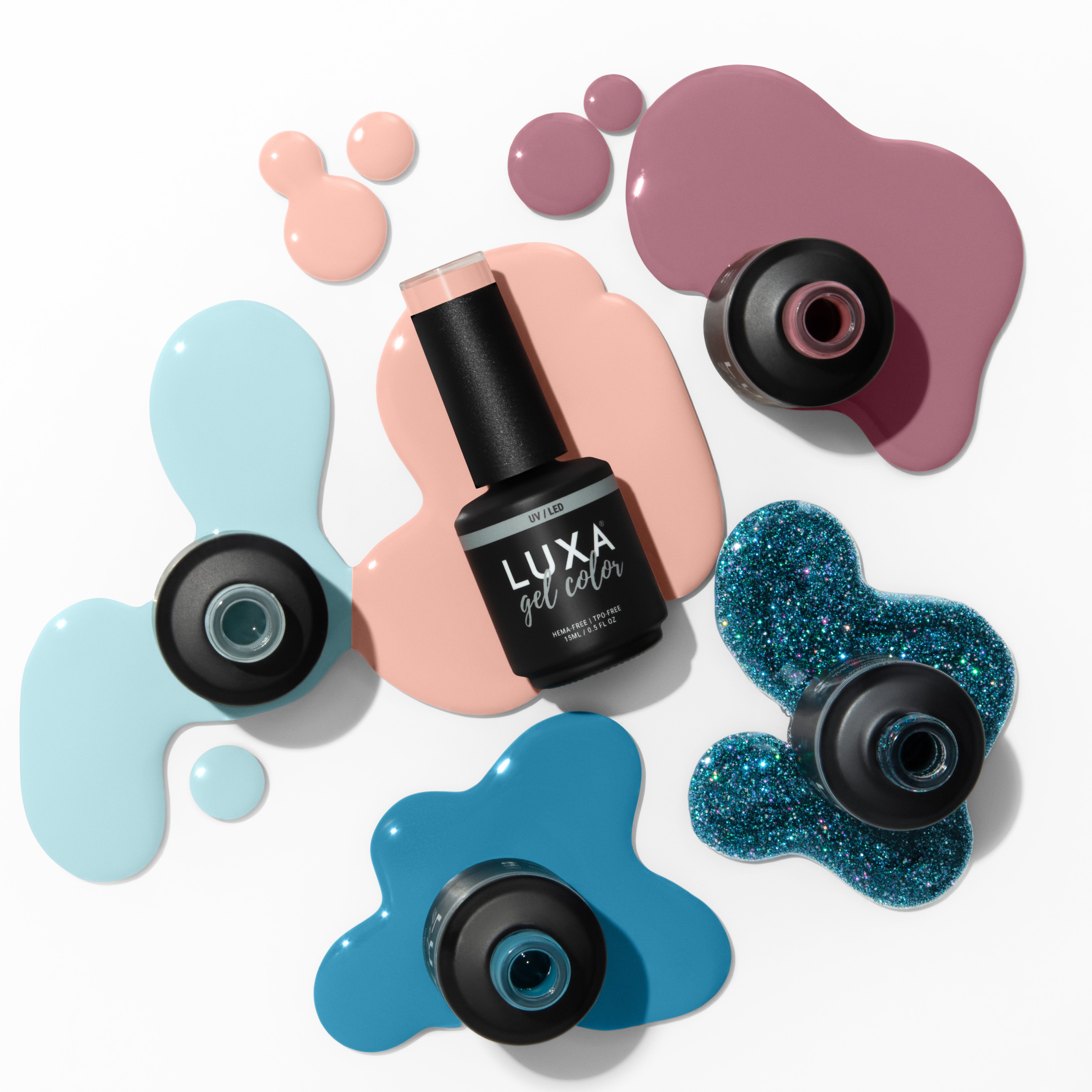 Luxa Salt & Serenity Collection - 5pcs with Free Painted Swatch Sticks