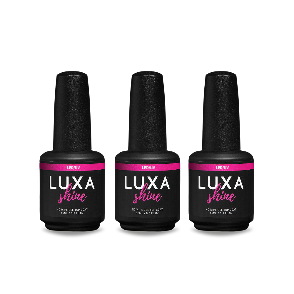 Luxa Shine No Wipe Gel Top Coat - Pro Bundle