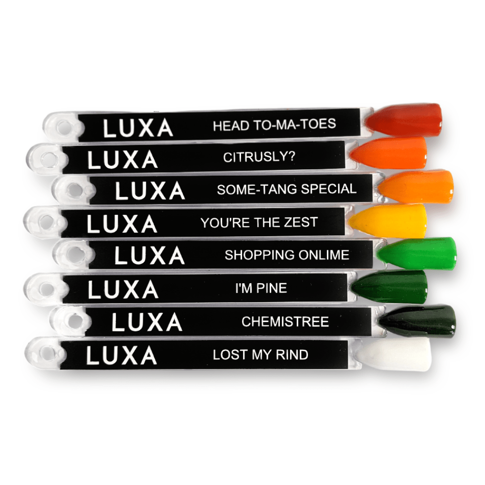 Luxapolish Citrone Collection - 8pcs with FREE Painted Swatch Sticks