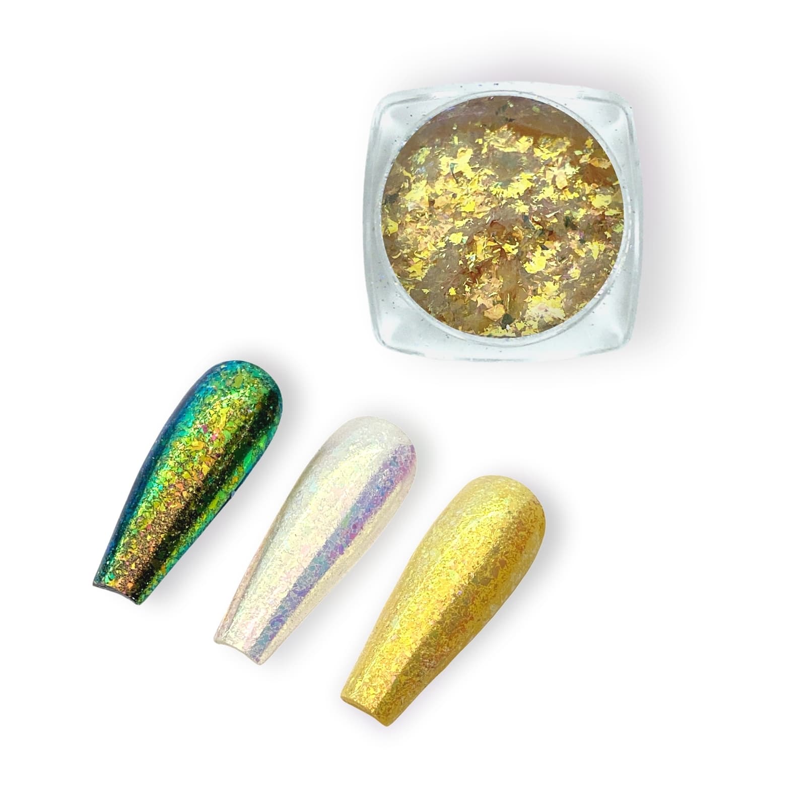 Luxapolish Pastel Flakes - Golden Star