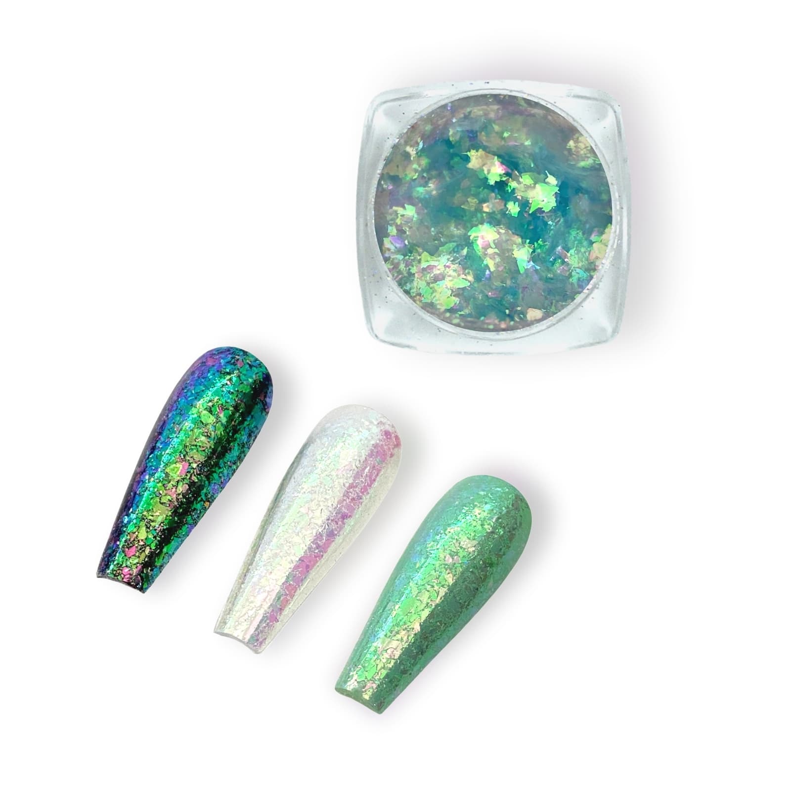 Luxapolish Pastel Flakes - Moon Flower