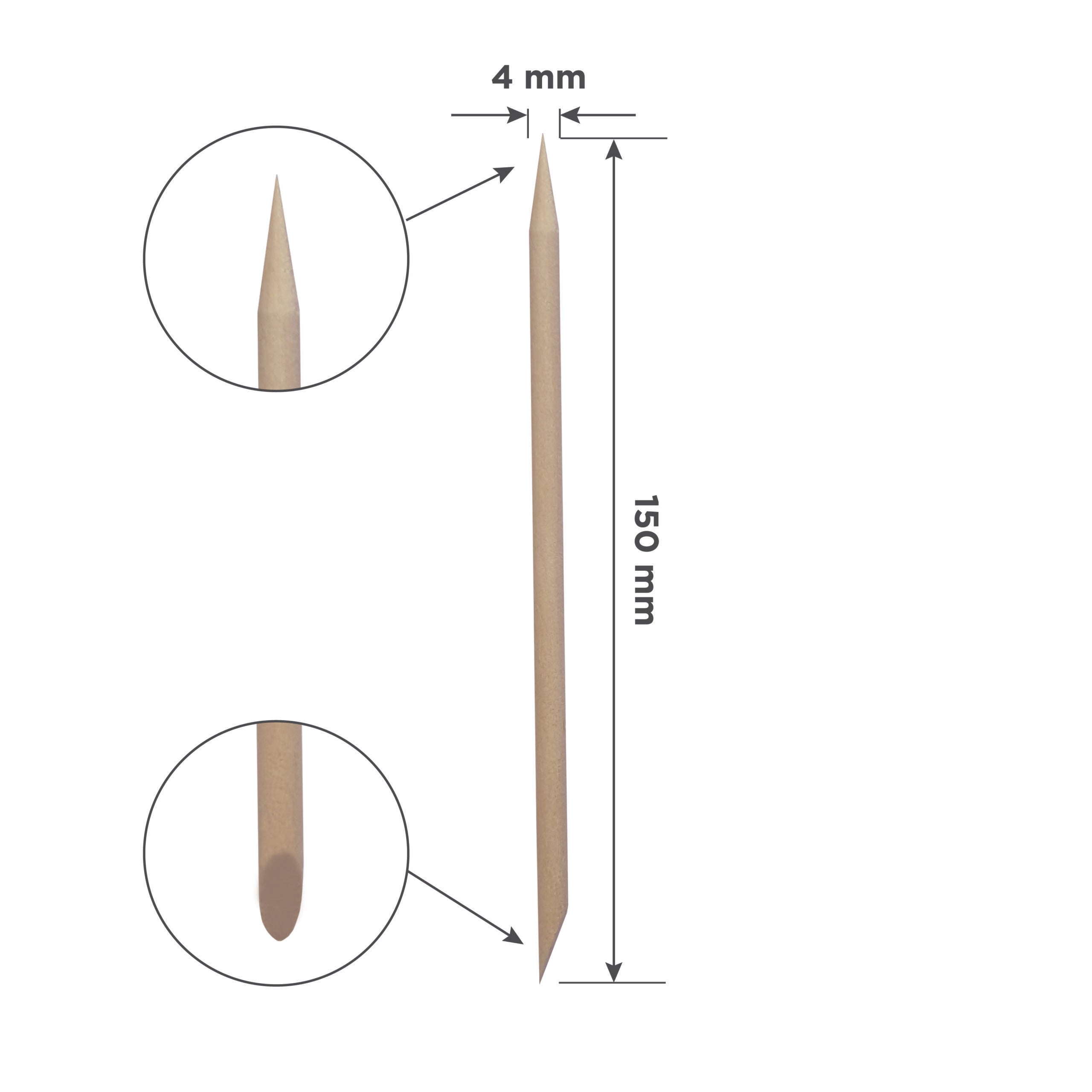 Staleks Disposable Orange Wood Sticks - Long